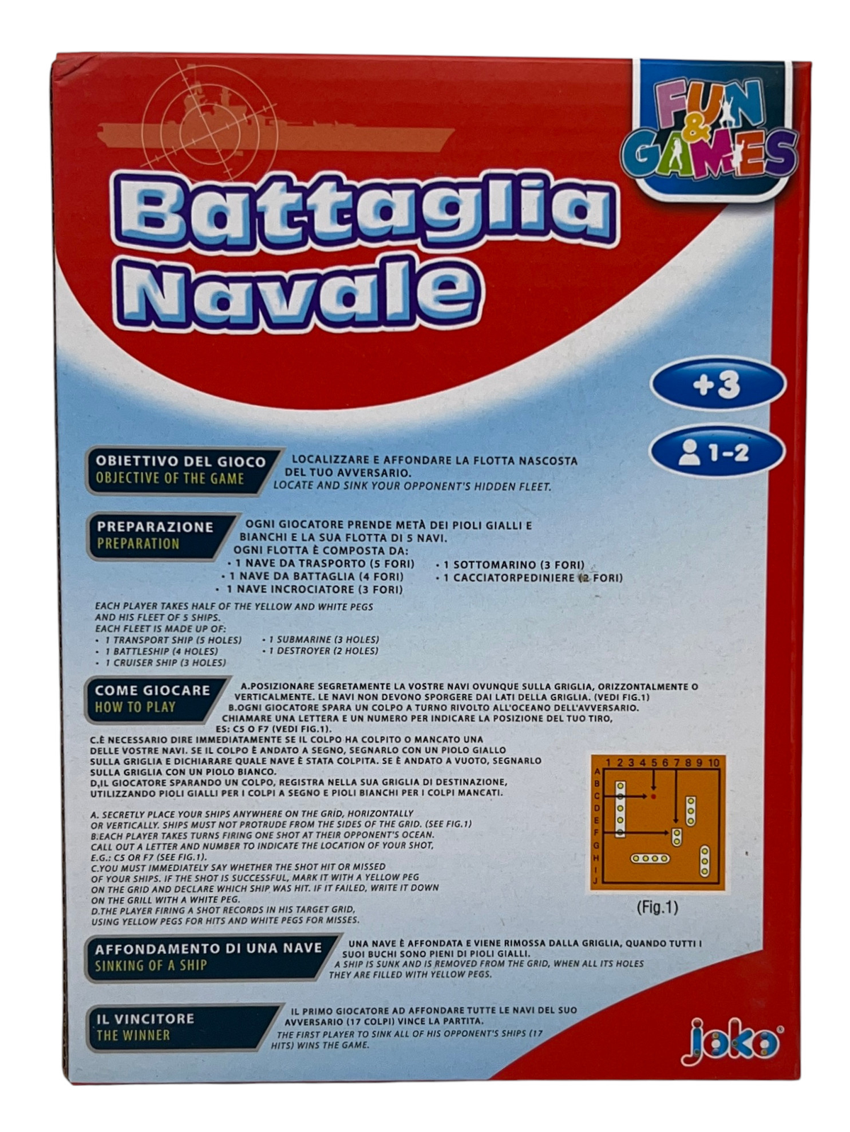 Battaglia Navale Gioco da Tavolo per Bambini - Toy0837