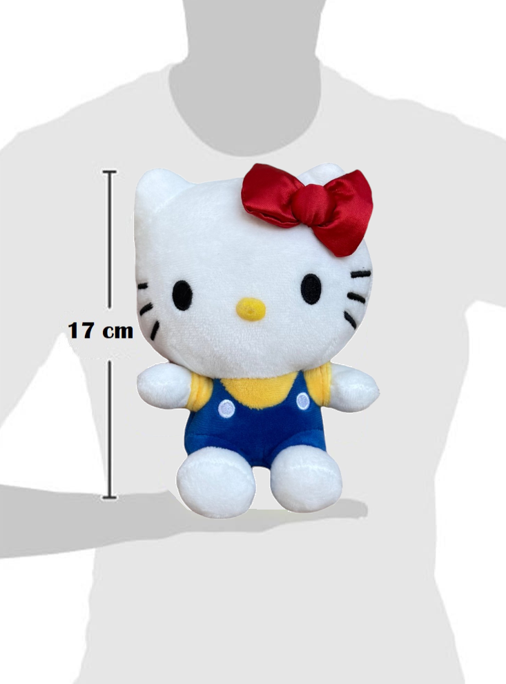 Peluche Hello Kitty Sanrio Morbido Pupazzo 17 CM in Fibra Riciclata - 760025083/hellokitty