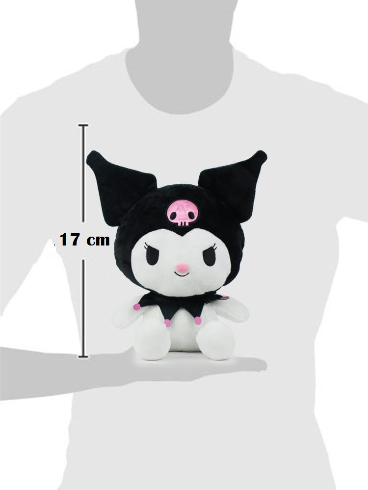 Peluche Kuromi Sanrio Morbido Pupazzo 17 CM in Fibra Riciclata - 760025196