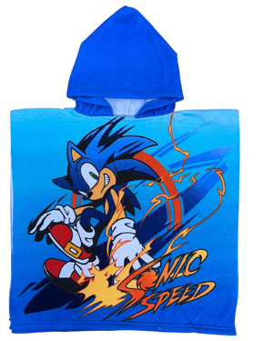 Poncho Mare Sonic 110 X 55 CM Accappatoio per Bambini Microfibra - Ye18283