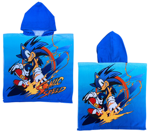 Poncho Mare Sonic 110 X 55 CM Accappatoio per Bambini Microfibra - Ye18283