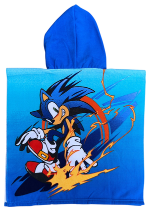 Poncho Mare Sonic 110 X 55 CM Accappatoio per Bambini Microfibra - Ye18283