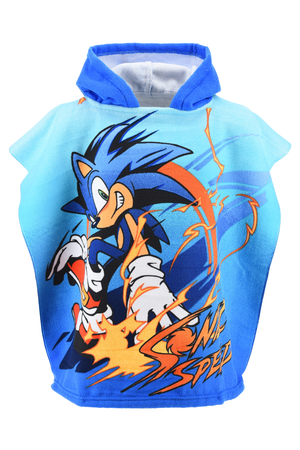 Poncho Mare Sonic 110 X 55 CM Accappatoio per Bambini Microfibra - Ye18283