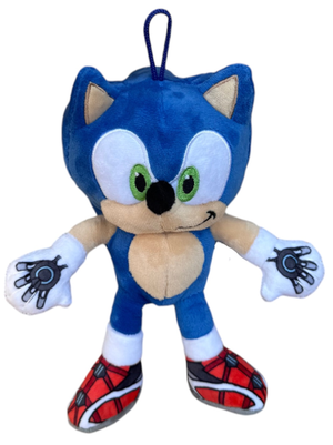 Peluche Sonic Prime Morbido Pupazzo 20 CM con Laccetto Riccio Blu Supersonico - Pts242562a/20