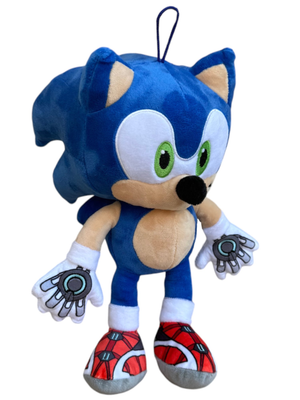 Peluche Sonic Prime Morbido Pupazzo 30 CM con Laccetto Riccio Blu Supersonico - Pts242562a/30