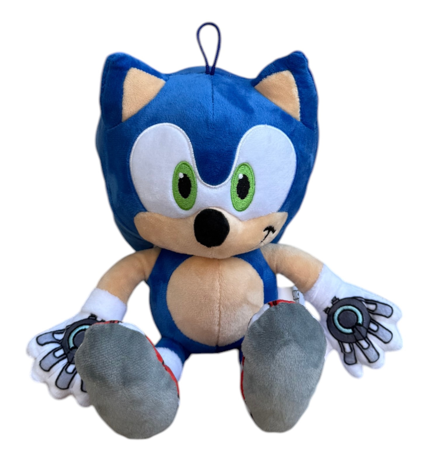 Peluche Sonic Prime Morbido Pupazzo 30 CM con Laccetto Riccio Blu Supersonico - Pts242562a/30