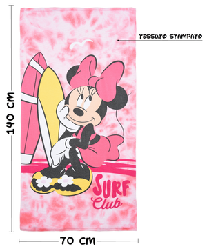 Telo Mare Minnie DISNEY Asciugamano per Bambini in Microfibra CM 140x70 - Ye18093