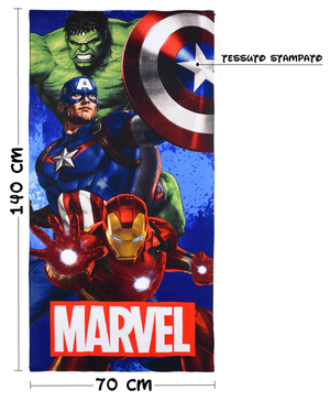 Telo Mare Avengers MARVEL Asciugamano per Bambini in Microfibra CM 140x70 - Ye18214