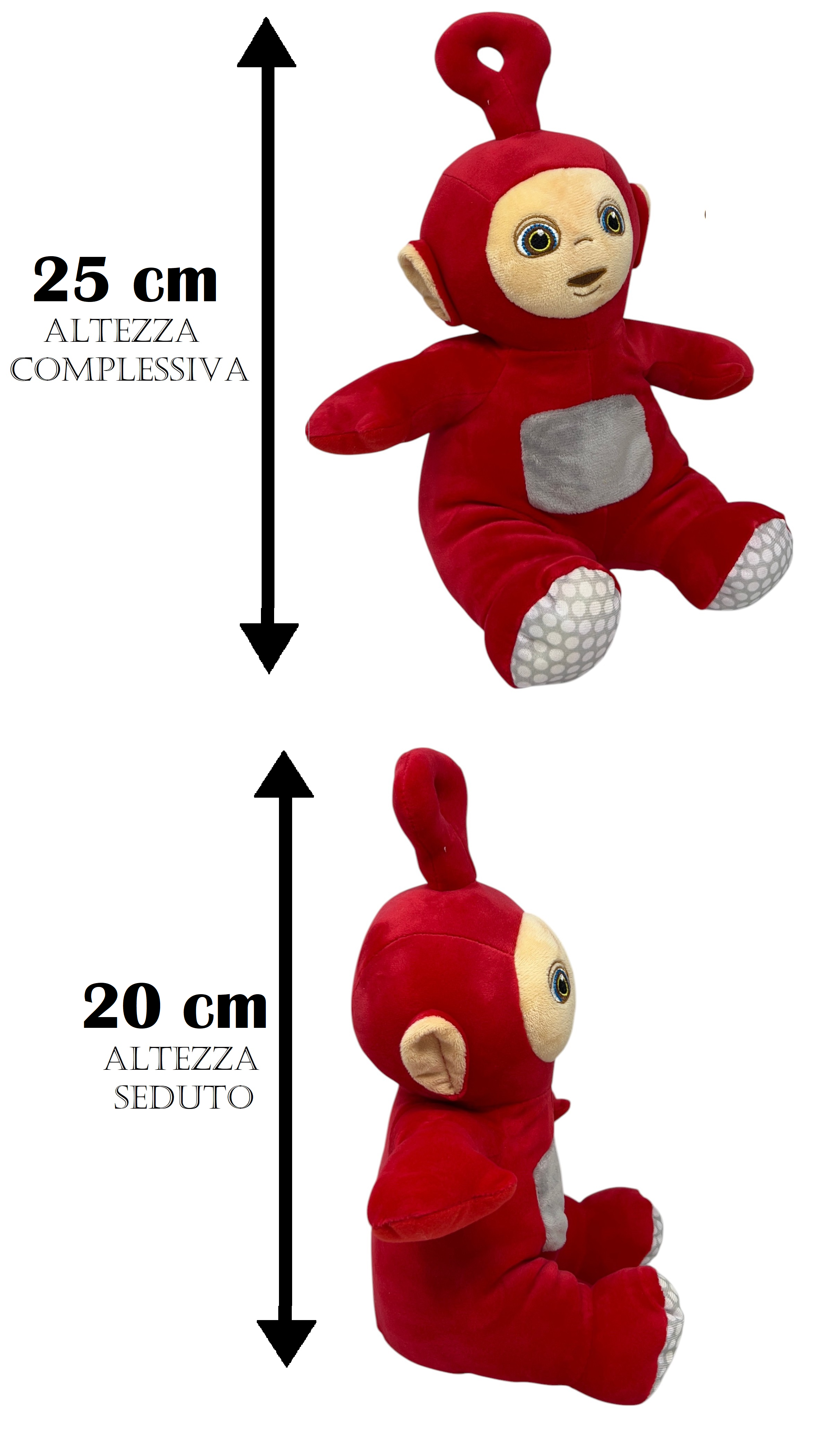 Peluche Po Teletubbies Morbido Pupazzo 25 CM in Fibra Riciclata