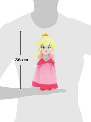 Peluche Principessa Peach Super Mario Morbido Pupazzo 36 CM - 51743ld