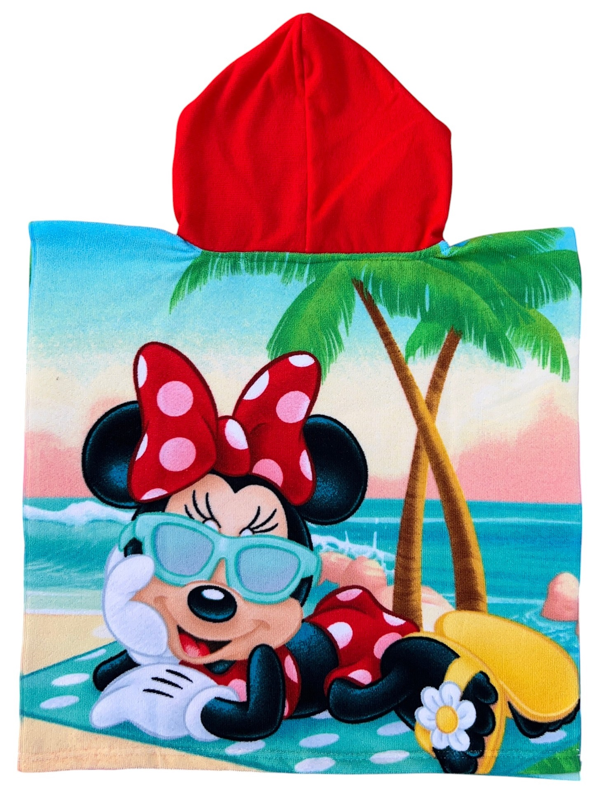 Poncho Mare Minnie DISNEY 110 X 55 CM Accappatoio per Bambini Microfibra - Ye18253
