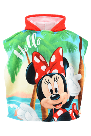 Poncho Mare Minnie DISNEY 110 X 55 CM Accappatoio per Bambini Microfibra - Ye18253