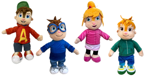 Peluche Alvin e i Chipmunsk 4 Modelli Assortiti Pupazzo Scoiattolo 30 CM - 760021714