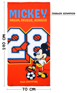 Telo Mare Topolino DISNEY Asciugamano per Bambini in Microfibra CM 140x70 - Ye18078