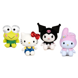 Peluche Hello Kitty and Friends Sanrio 4 Modelli Assortiti Morbidi Pupazzi 17 CM in Fibra Riciclata - 760025083