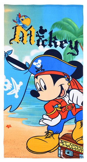 Telo Mare Topolino DISNEY Asciugamano per Bambini in Microfibra CM 140x70 - Ye18218