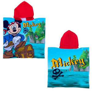 Poncho Mare Topolino DISNEY 110 X 55 CM Accappatoio per Bambini Microfibra - Ye18252