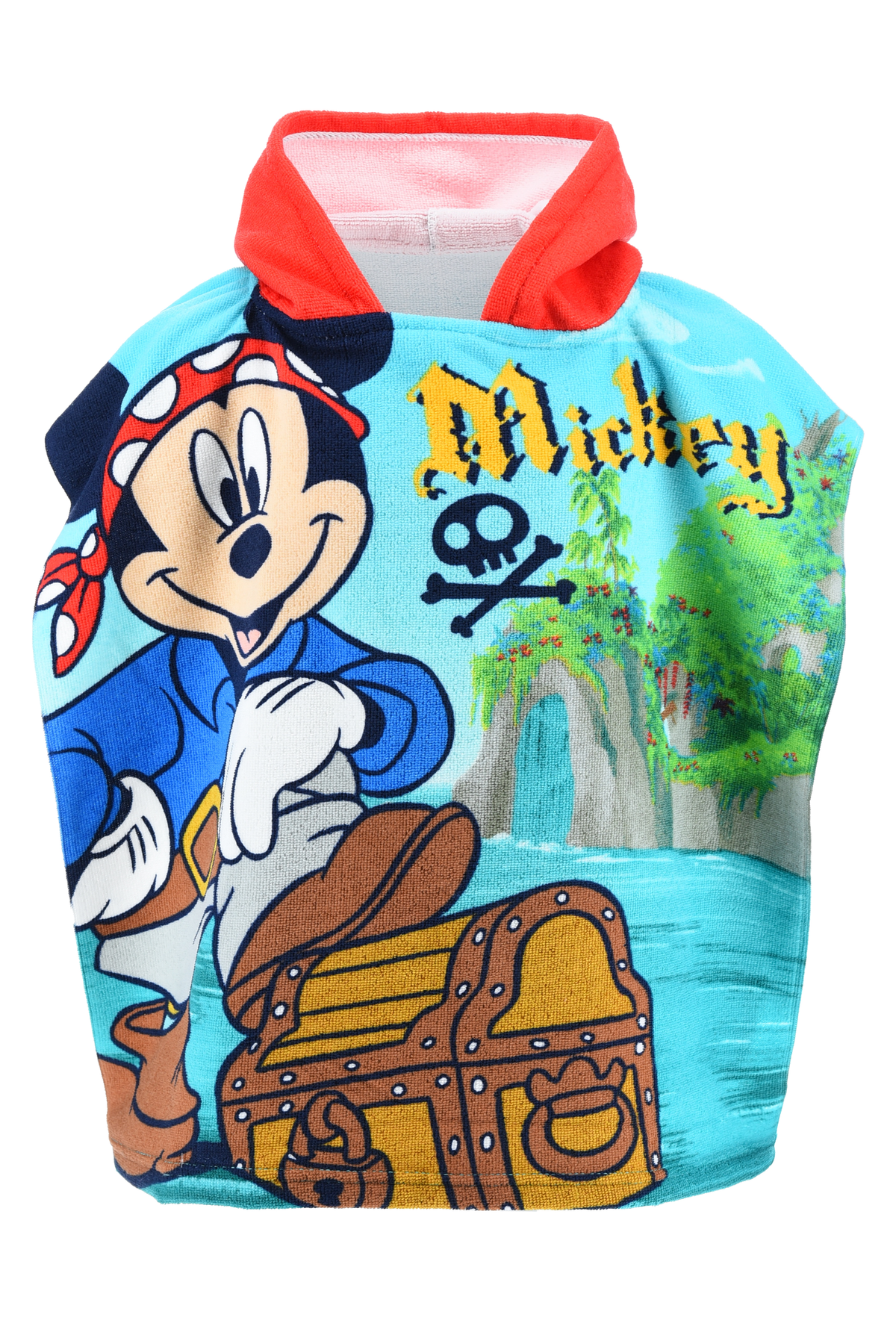 Poncho Mare Topolino DISNEY 110 X 55 CM Accappatoio per Bambini Microfibra - Ye18252