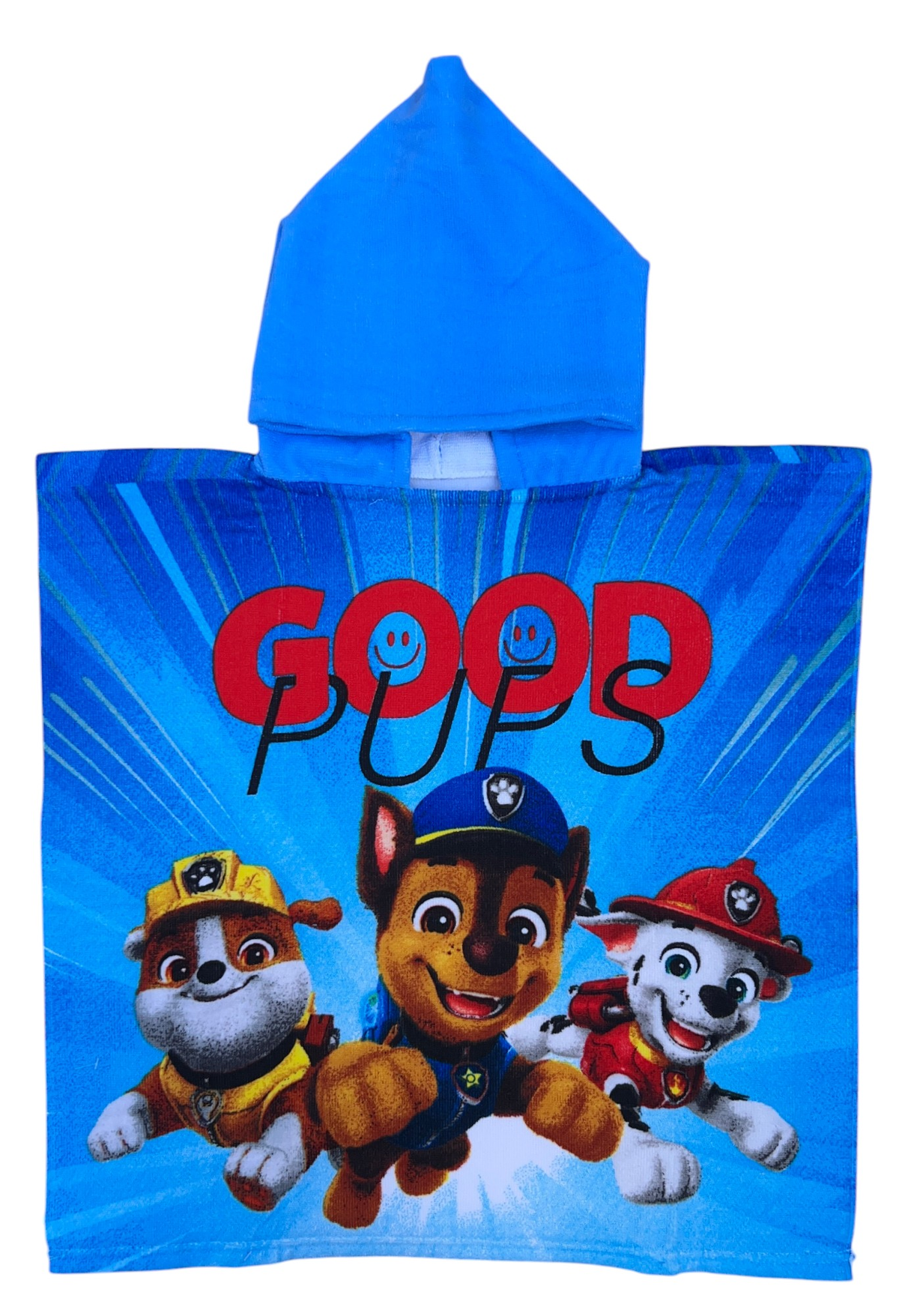 Poncho Mare Paw Patrol 110 X 55 CM Accappatoio per Bambini Microfibra - Ye18106