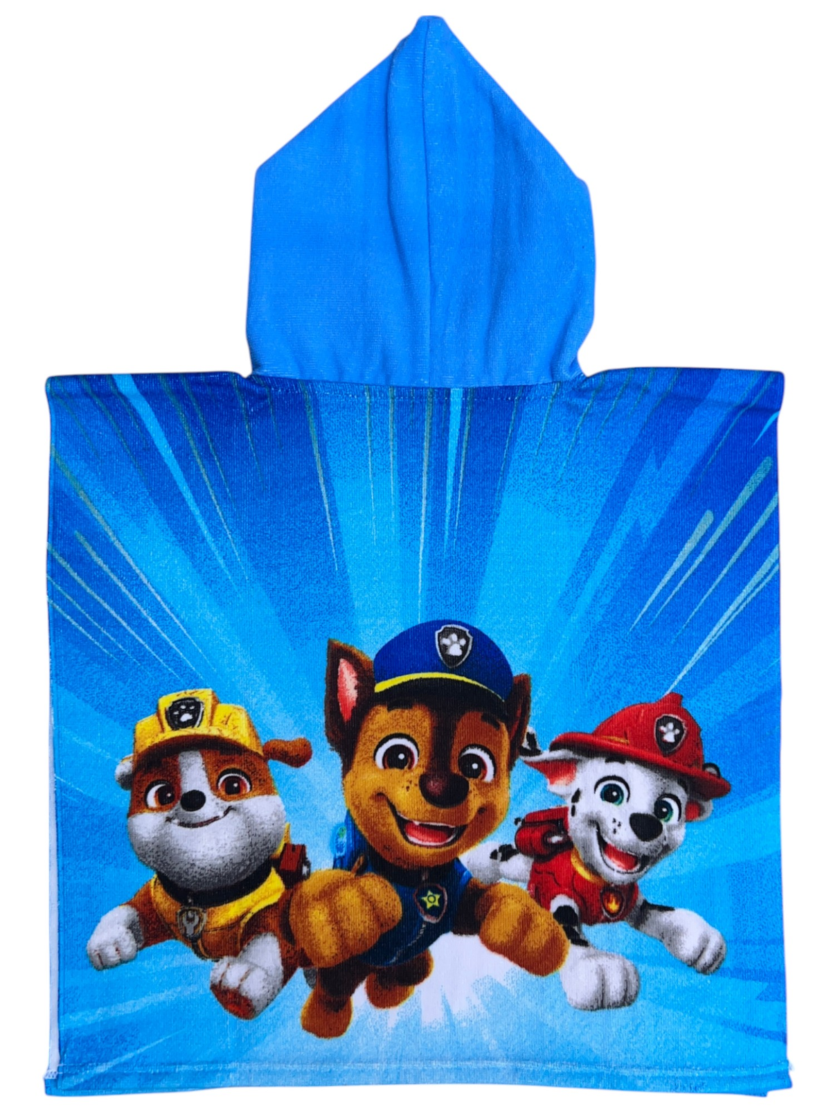 Poncho Mare Paw Patrol 110 X 55 CM Accappatoio per Bambini Microfibra - Ye18106