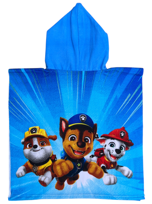 Poncho Mare Paw Patrol 110 X 55 CM Accappatoio per Bambini Microfibra - Ye18106