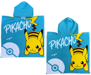 Poncho Mare Pikachu 110 X 55 CM Accappatoio per Bambini Microfibra - Ye18177