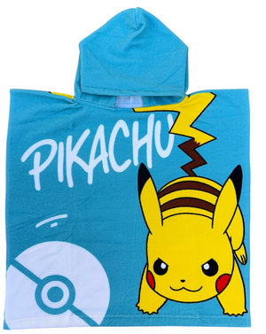 Poncho Mare Pikachu 110 X 55 CM Accappatoio per Bambini Microfibra - Ye18177