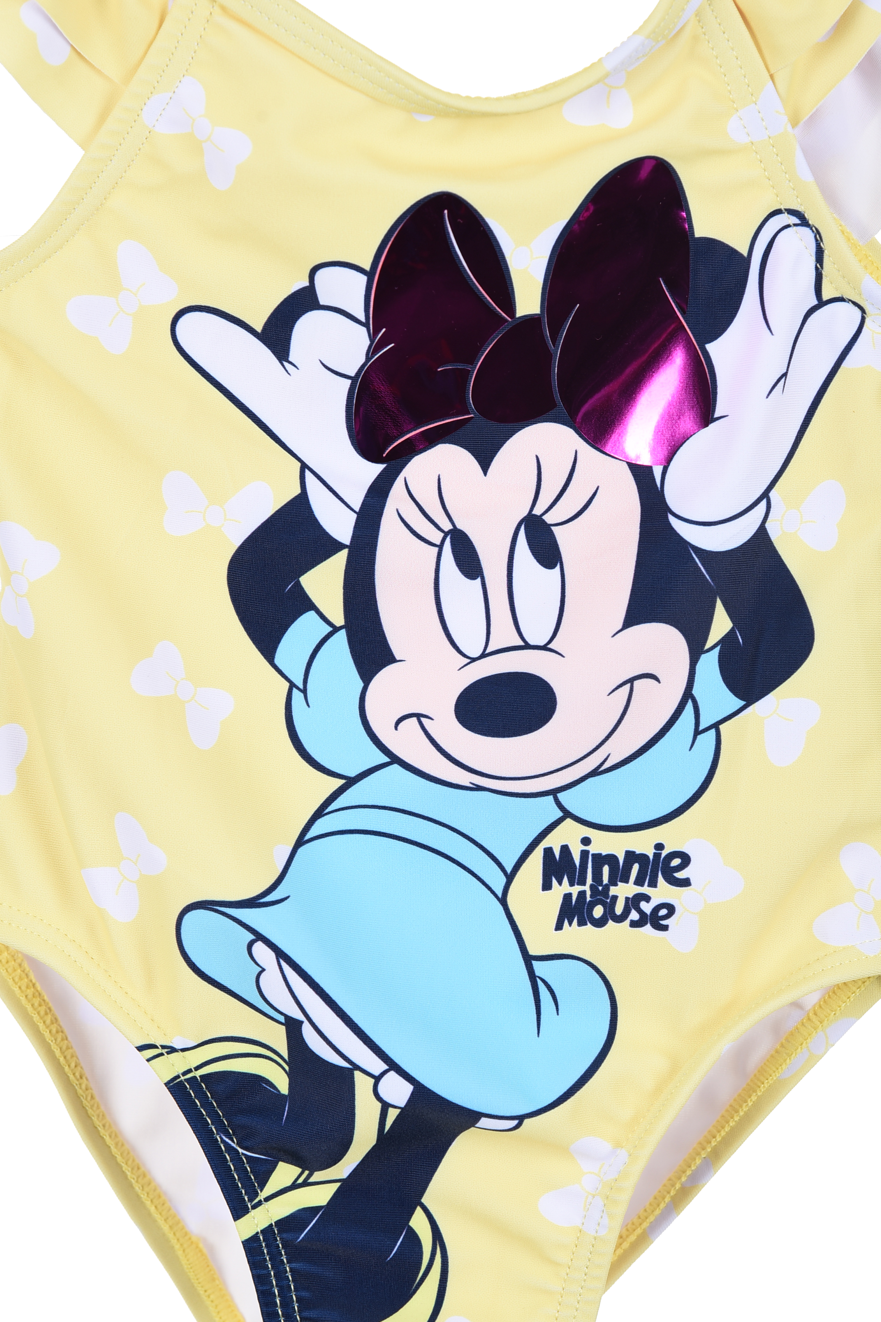 Costume Mare Minnie Mouse DISNEY Intero 1 Pezzo Neonata 12/36 Mesi - Ye05015giallo