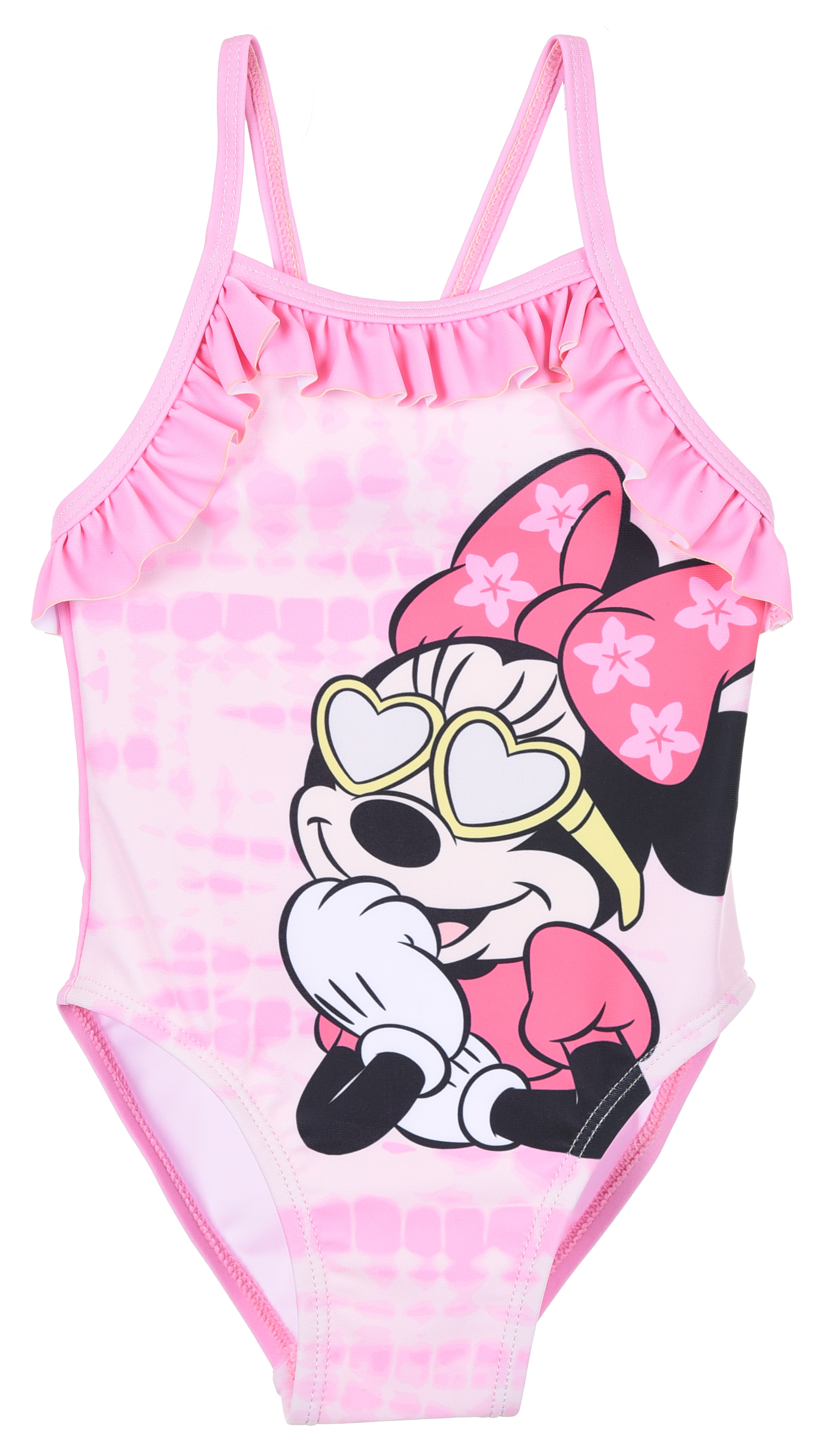 Costume Mare Minnie Mouse DISNEY Intero 1 Pezzo Neonata 12/36 Mesi -Ye05013rosa