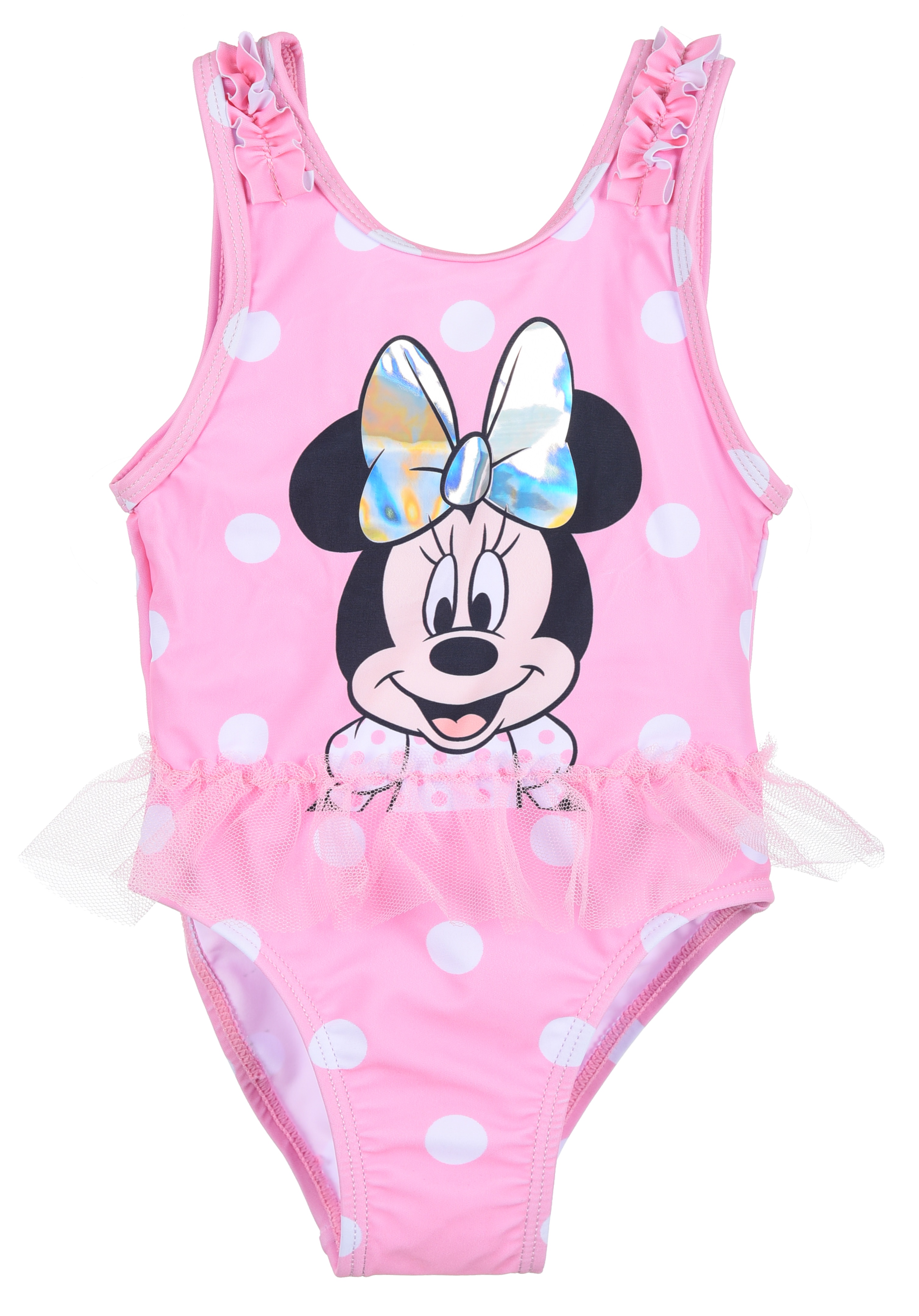 Costume Mare Minnie Mouse DISNEY Intero 1 Pezzo Neonata 12/36 Mesi -Ye05030rosa