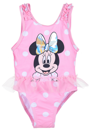 Costume Mare Minnie Mouse DISNEY Intero 1 Pezzo Neonata 12/36 Mesi -Ye05030rosa