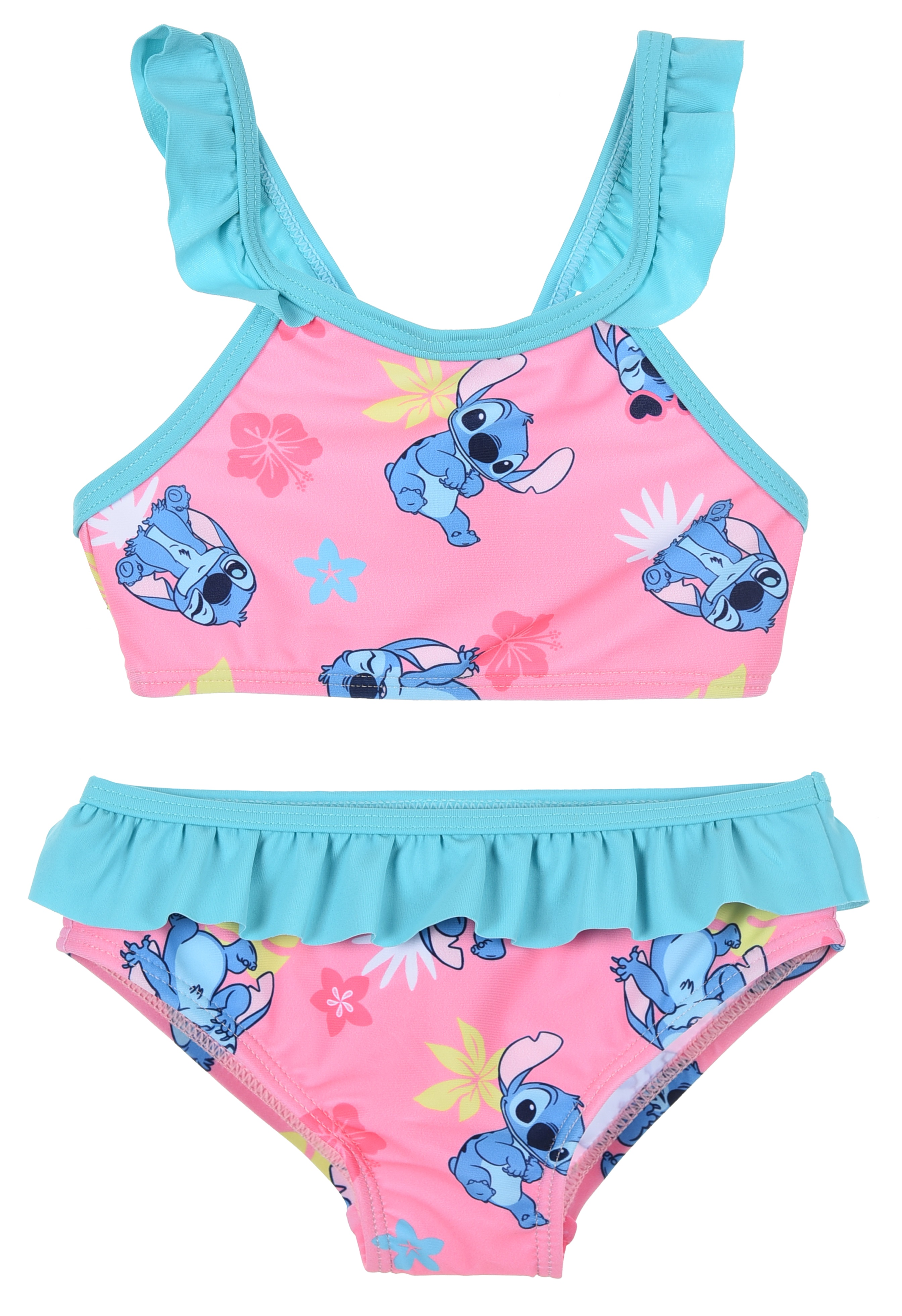 Costume Mare Stitch DISNEY Bikini Due Pezzi Top e Slip 12/36 Mesi -Ye05020azzurro