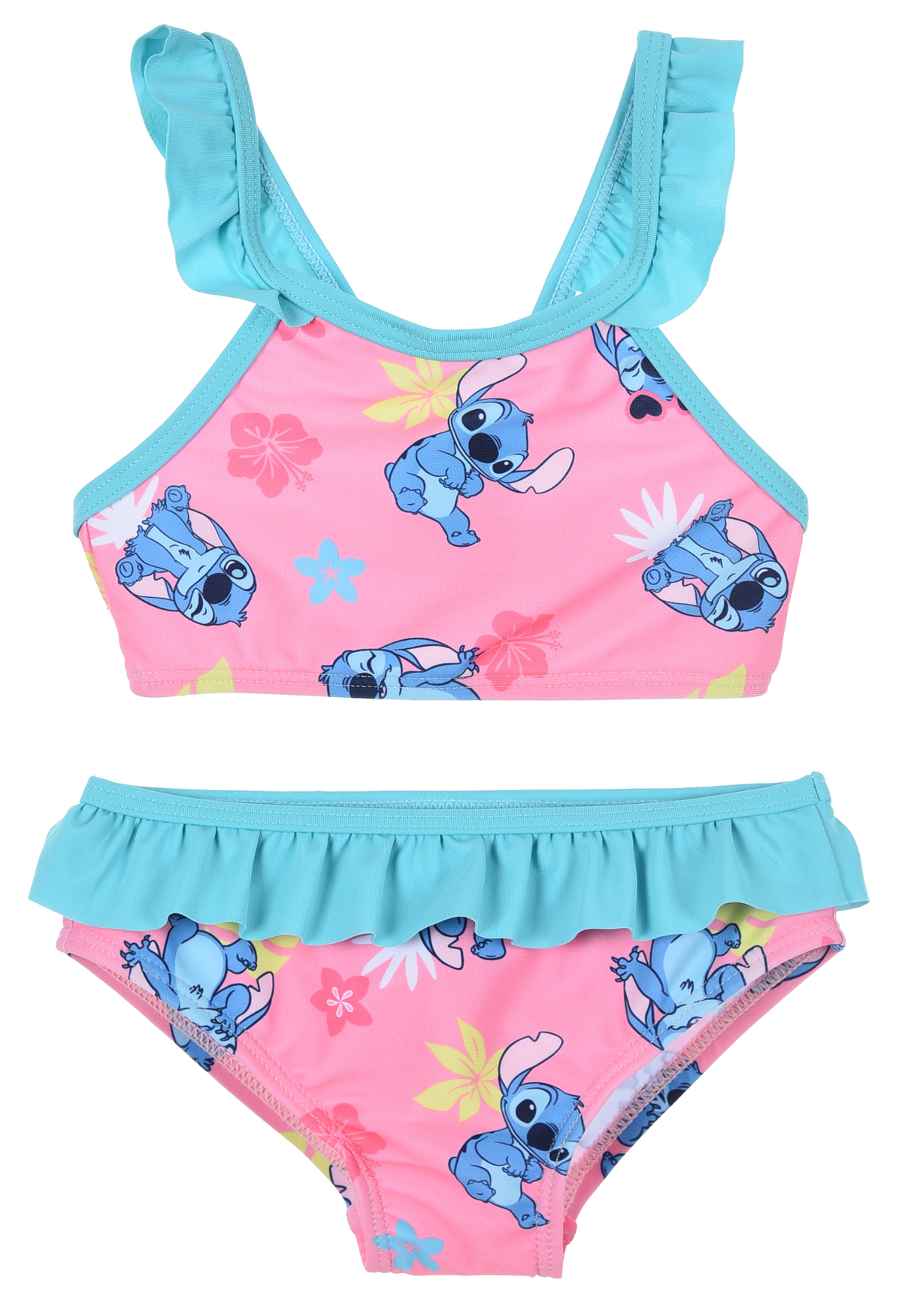 Costume Mare Stitch DISNEY Bikini Due Pezzi Top e Slip 12/36 Mesi -Ye05020azzurro