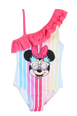 Costume Mare Minnie Mouse DISNEY Intero 1 Pezzo Bambina Piscina - Ye18156fucsia
