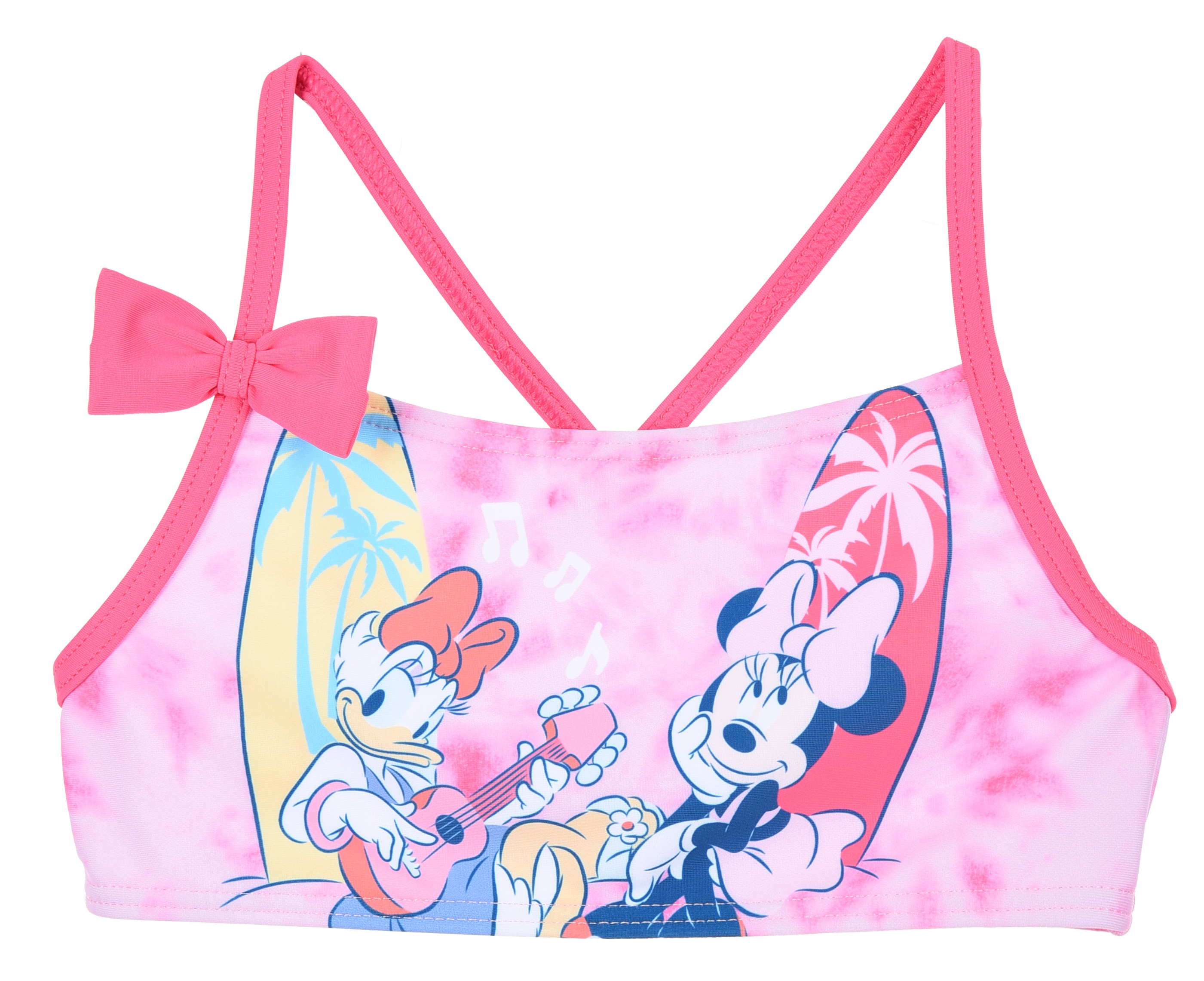 Costume Mare Minnie e Paperina DISNEY Bikini Due Pezzi Top e Slip Bambina - Ye18085rosa