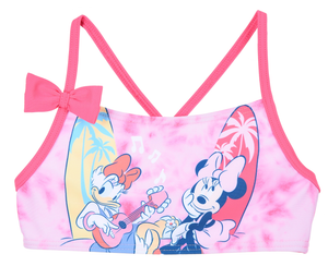 Costume Mare Minnie e Paperina DISNEY Bikini Due Pezzi Top e Slip Bambina - Ye18085rosa