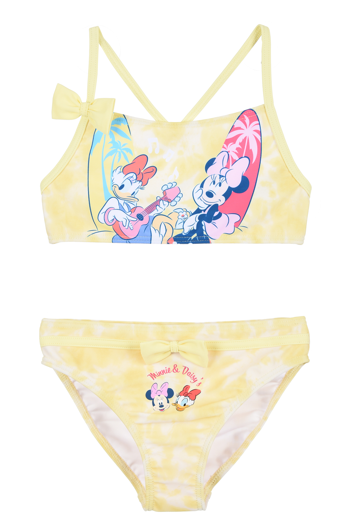 Costume Mare Minnie e Paperina DISNEY Bikini Due Pezzi Top e Slip Bambina - Ye18085giallo