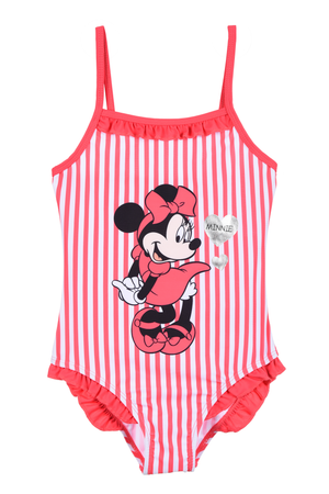 Costume Mare Minnie Mouse DISNEY Intero 1 Pezzo Bambina Piscina - Ye18084rosso