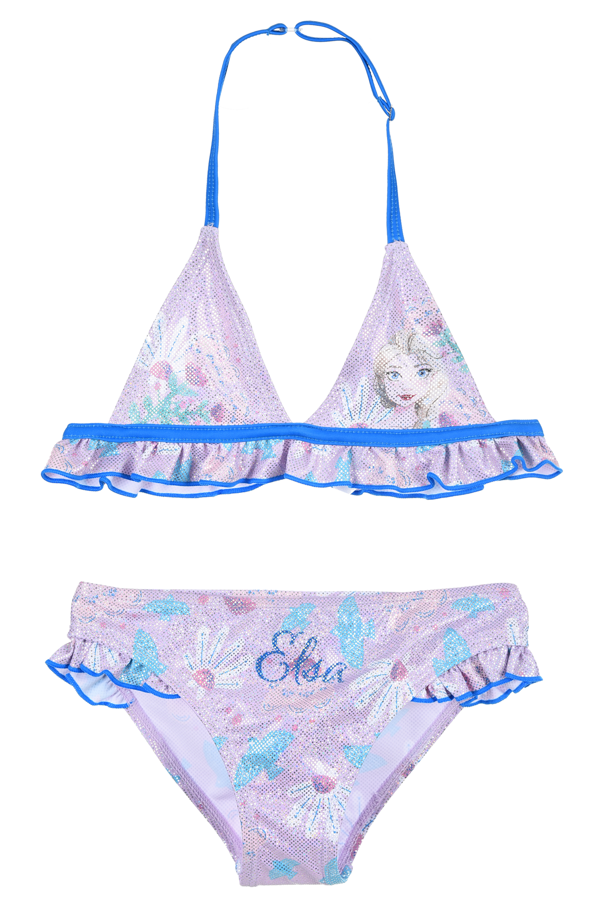 Costume Mare Frozen DISNEY Elsa Bikini Due Pezzi Top e Slip Bambina - Ye18047lilla