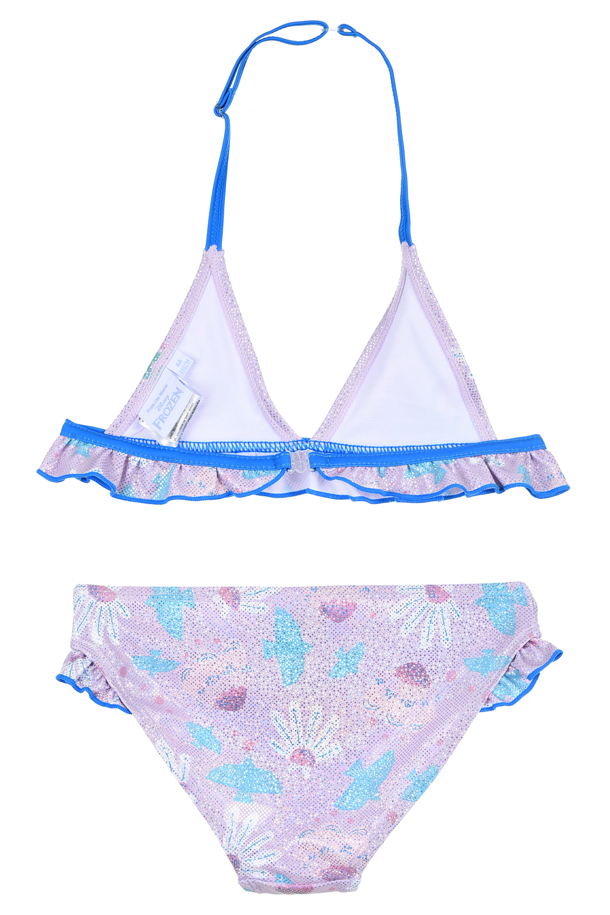 Costume Mare Frozen DISNEY Elsa Bikini Due Pezzi Top e Slip Bambina - Ye18047lilla
