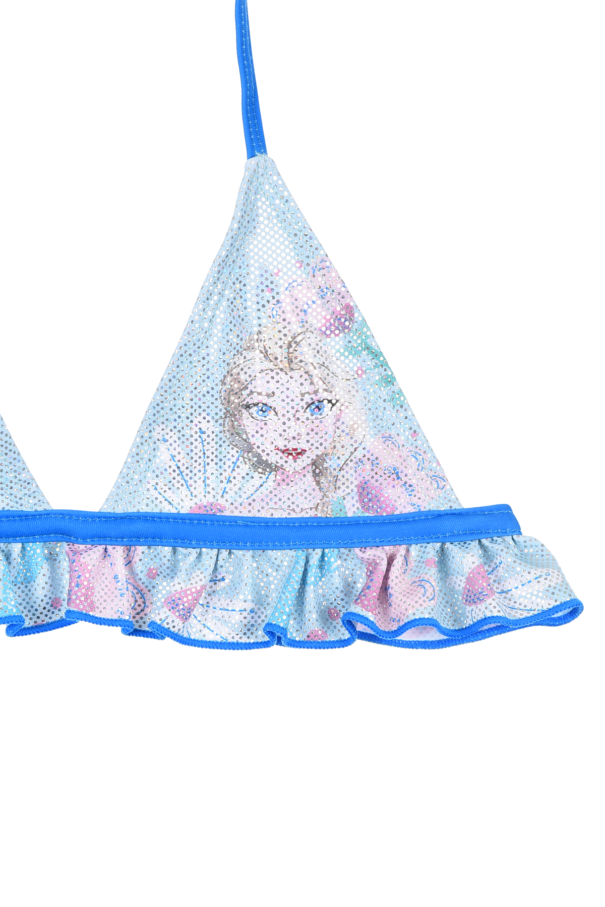 Costume Mare Frozen DISNEY Elsa Bikini Due Pezzi Top e Slip Bambina - Ye18047celeste