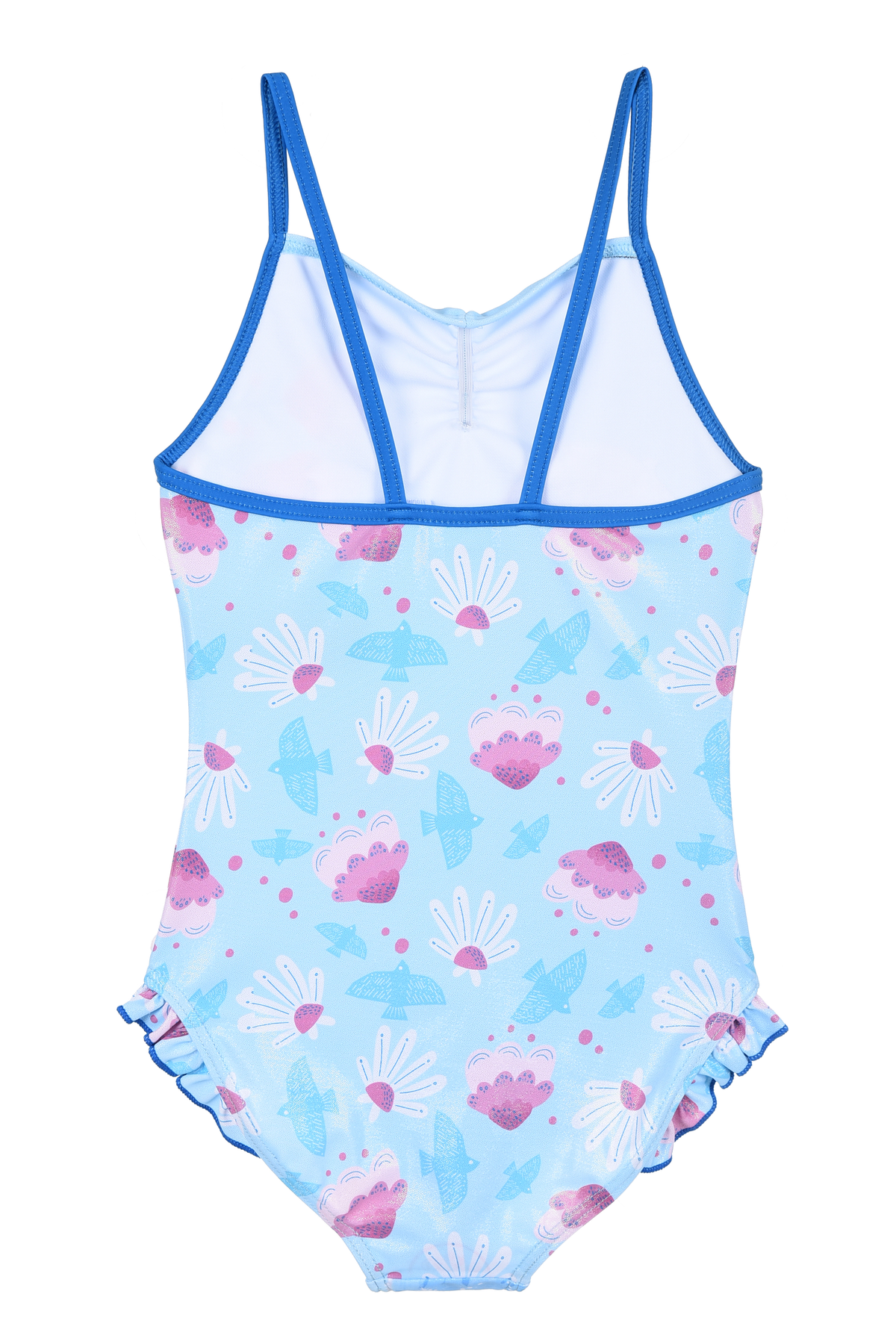 Costume Mare Frozen DISNEY Elsa Intero 1 Pezzo Bambina Piscina- Ye18039celeste