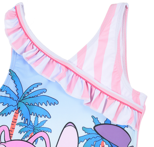 Costume Mare Stitch e Angel DISNEY Intero 1 Pezzo Bambina Piscina - Ye18212rosa