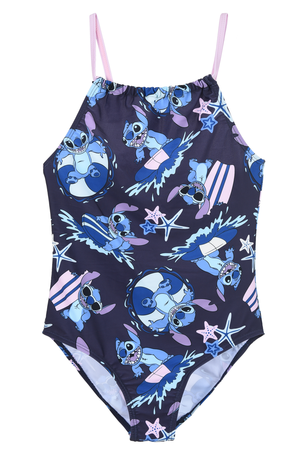 Costume Mare Stitch DISNEY Intero 1 Pezzo Ragazze Piscina Spiaggia - Ye18056blu