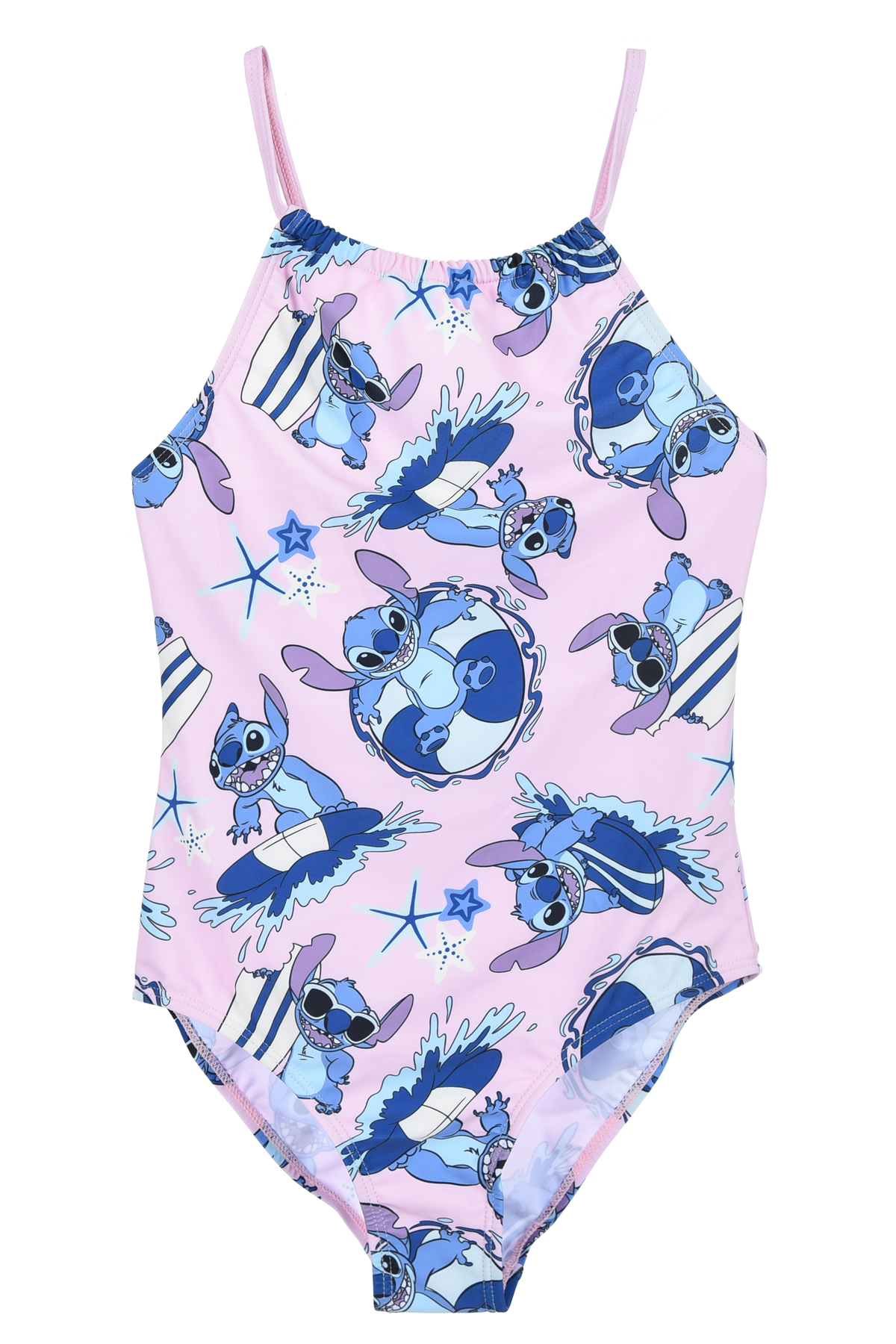 Costume Mare Stitch DISNEY Intero 1 Pezzo Ragazze Piscina Spiaggia - Ye18056rosa