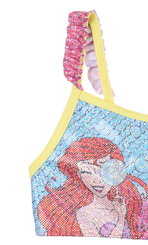 Costume Mare la Sirenetta Ariel DISNEY Bikini 2 Pezzi Top e Slip Bambina - Ye18010giallo