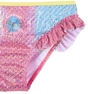 Costume Mare la Sirenetta Ariel DISNEY Bikini 2 Pezzi Top e Slip Bambina - Ye18010giallo
