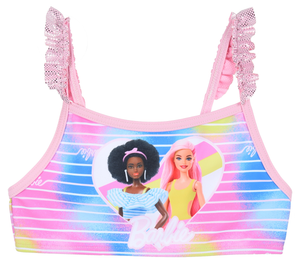 Costume Mare Barbie Mattel Bikini 2 Pezzi Top e Slip Piscina - Ye18207rosa
