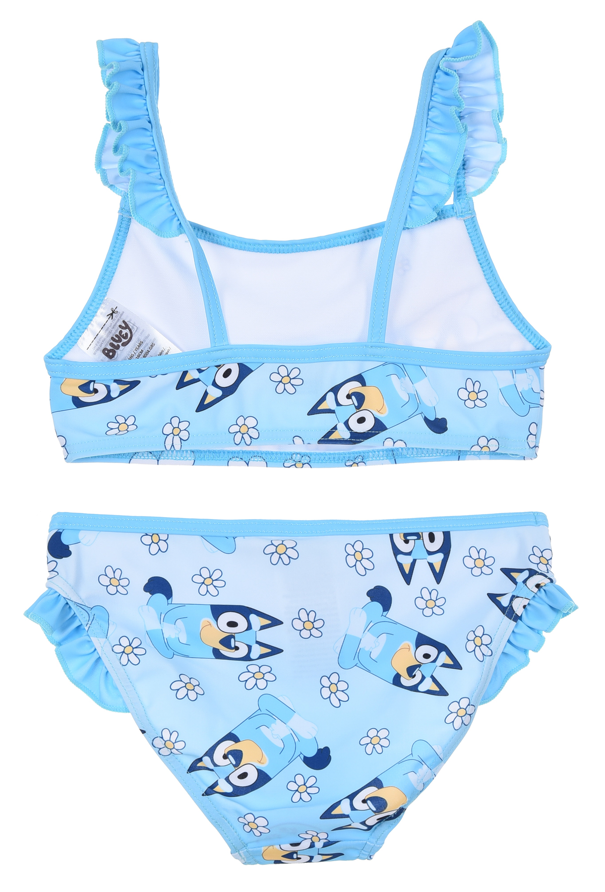 Costume da Bagno Bluey Bikini 2 Pezzi Top e Slip Bambina Piscina Mare- Ye18004.grs/celeste