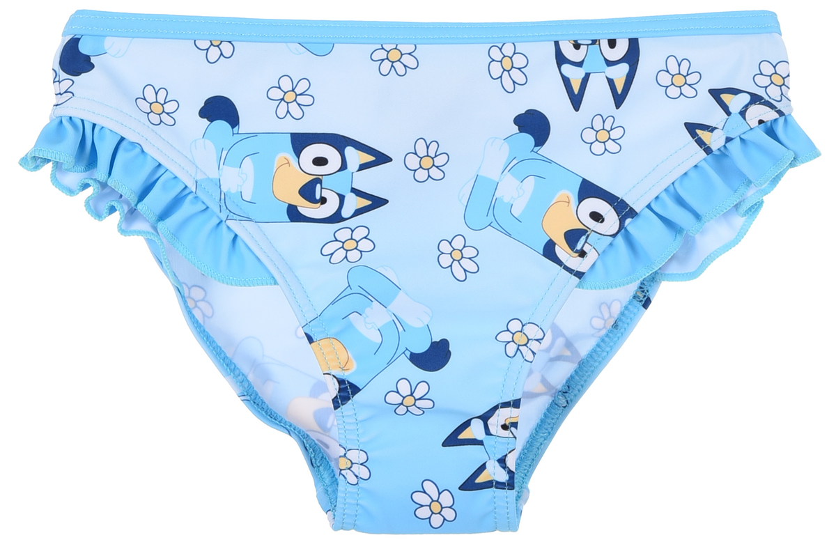 Costume da Bagno Bluey Bikini 2 Pezzi Top e Slip Bambina Piscina Mare- Ye18004.grs/celeste